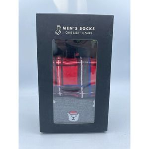 Banana Republic 3 Pack Socks Holiday Gift Box Set Christmas Red Green Polar Bear